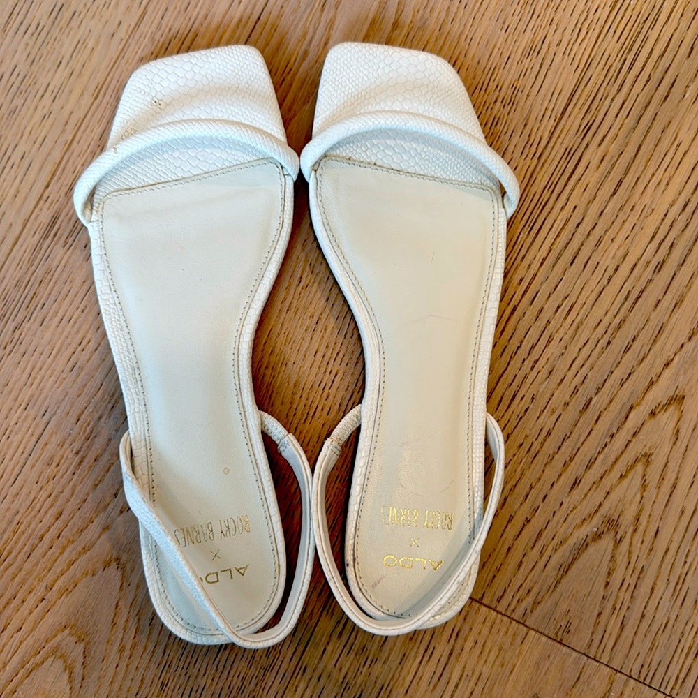 White sandals. Worn only a handful of times